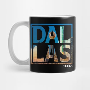 Dallas Texas Typography Mug